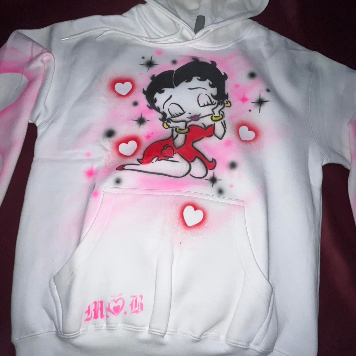 Betty Boop Custom Airbrushed Hoodie