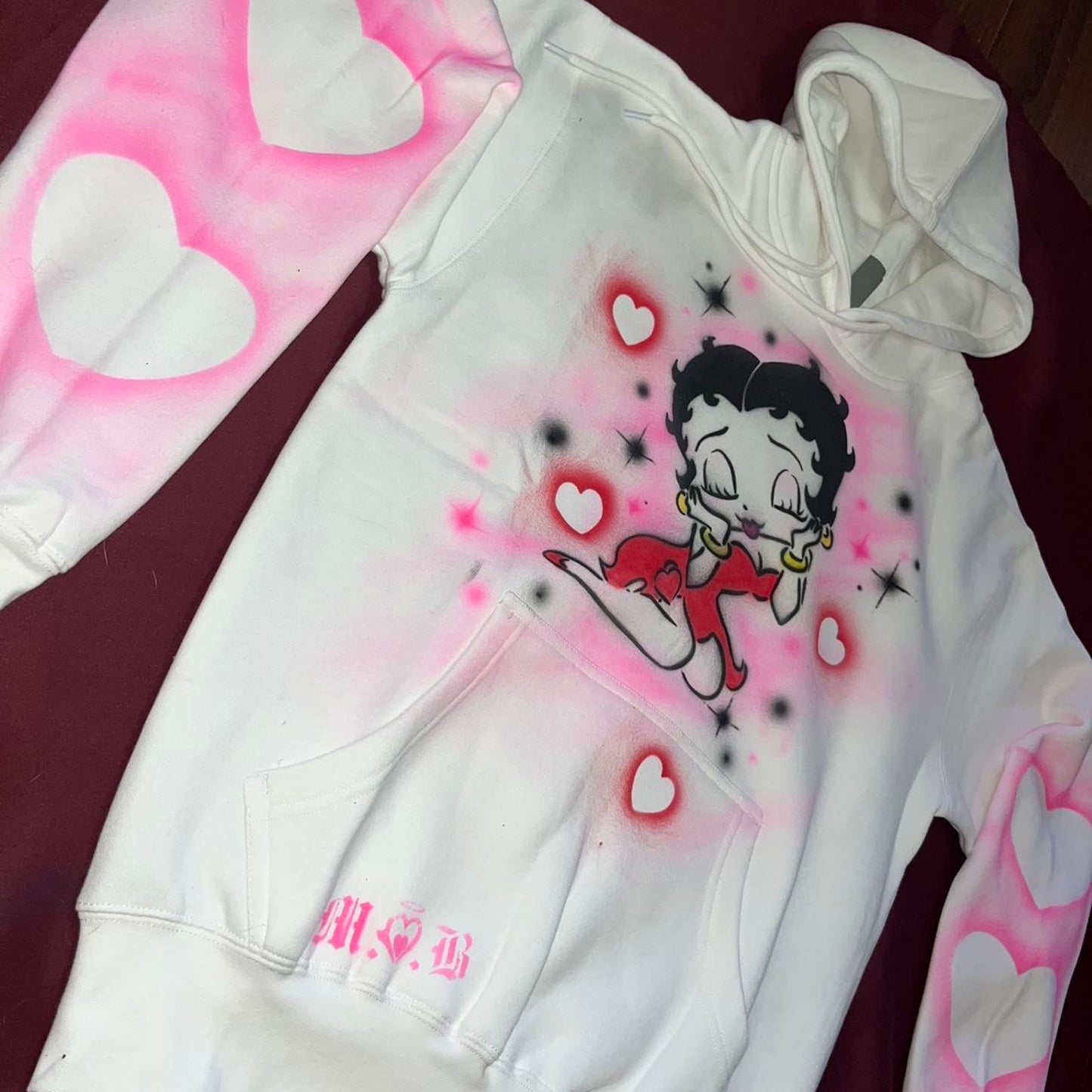 Betty Boop Custom Airbrushed Hoodie
