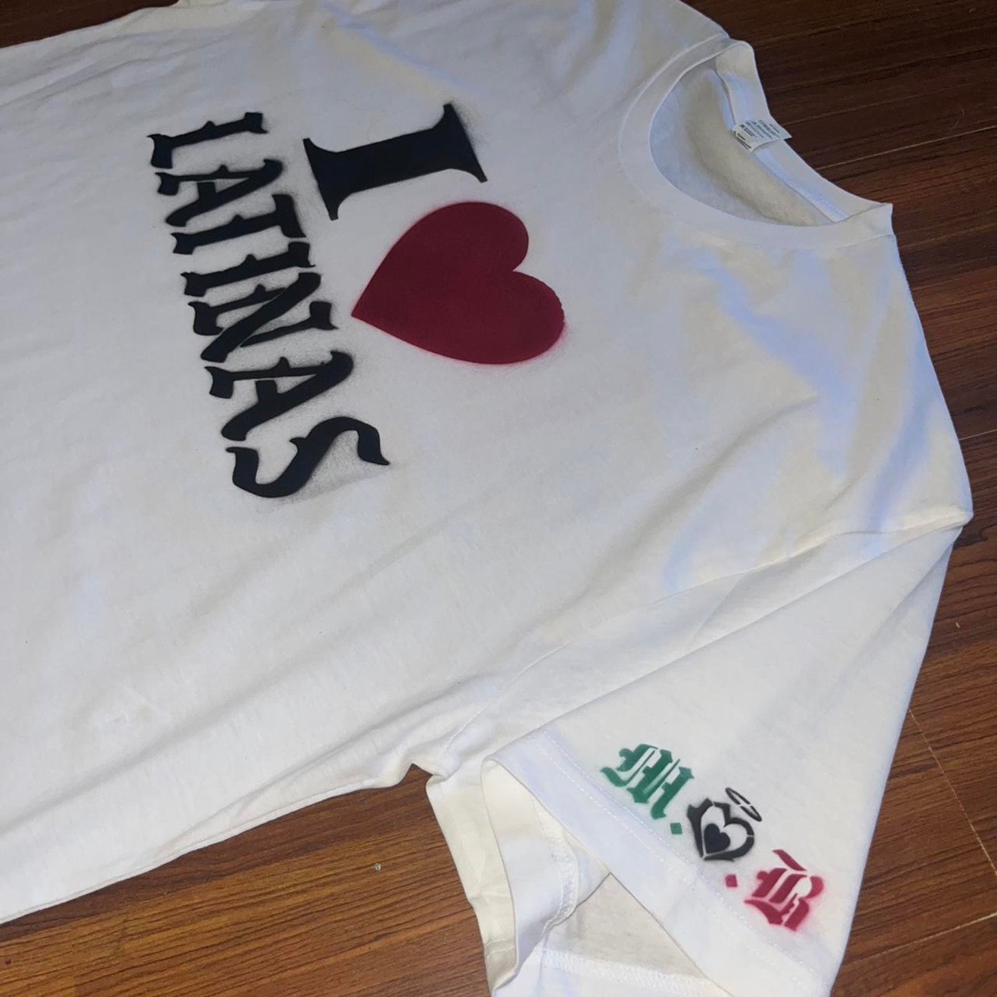 I love latinas Airbrushed t shirt