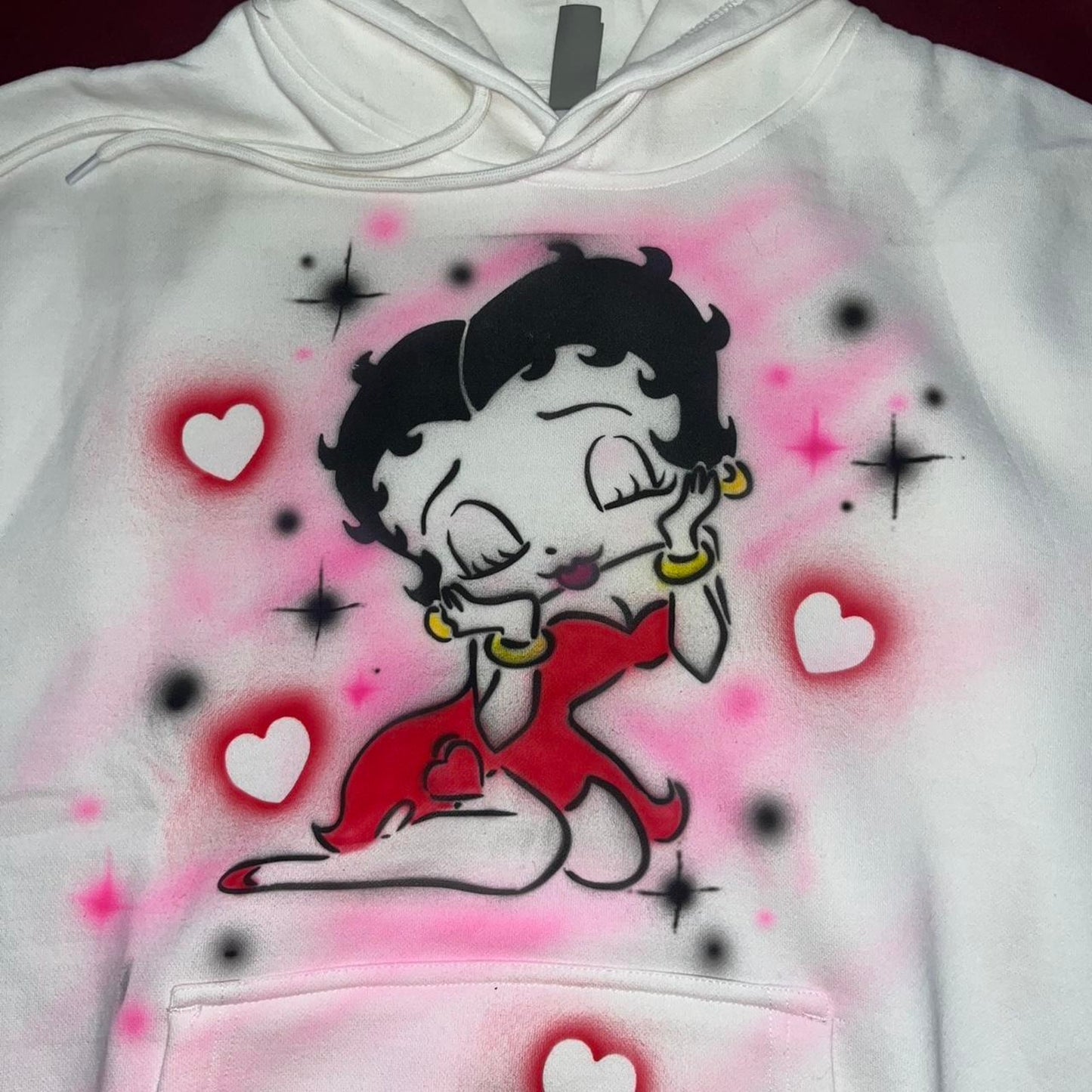 Betty Boop Custom Airbrushed Hoodie
