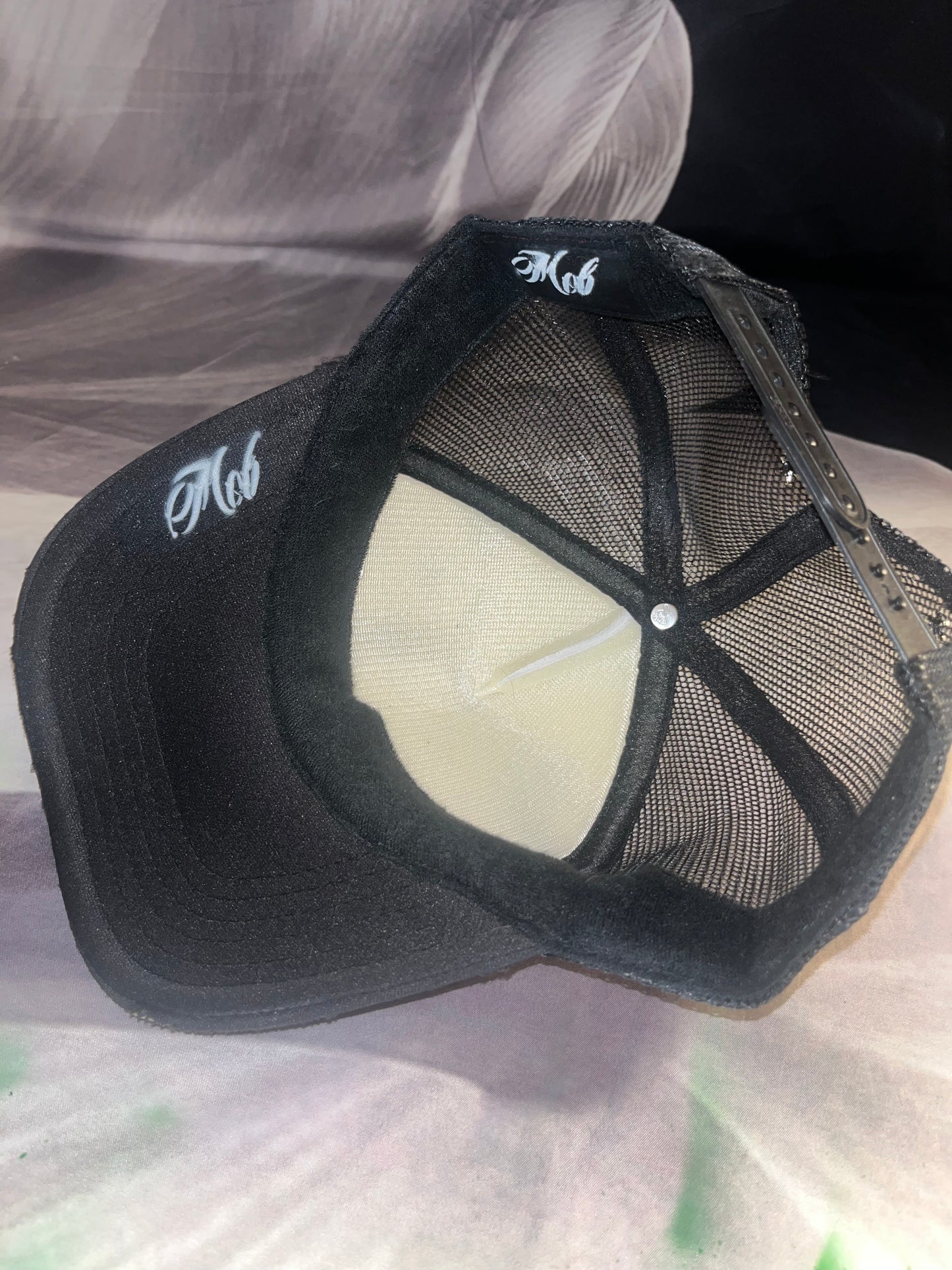 Red “Gods Gift” Airbrushed 5 panel SnapBack Trucker Hat