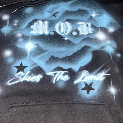 "skies the Limit" Airbrushed Tshirt made of blessings