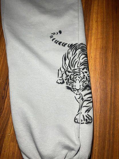 Tiger Style Thick Cotton Airbrushed Sweatpants