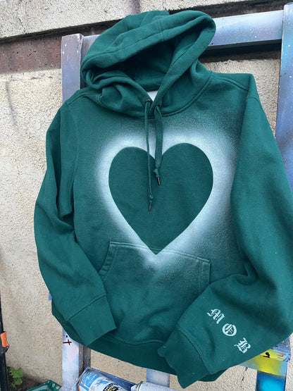 Divine Heart “Forest Green” Hoodie “Large”