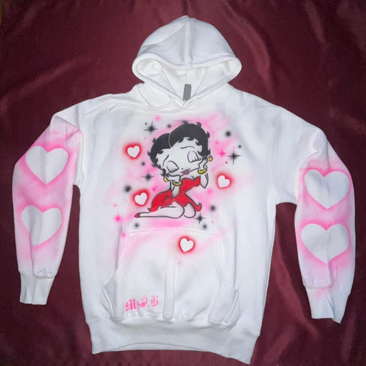 Betty Boop Custom Airbrushed Hoodie