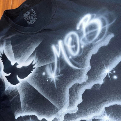 Made of blessings "Above the Clouds" Airbrushed Tshirt