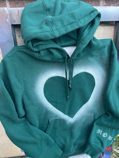 Divine Heart “Forest Green” Hoodie “Large”