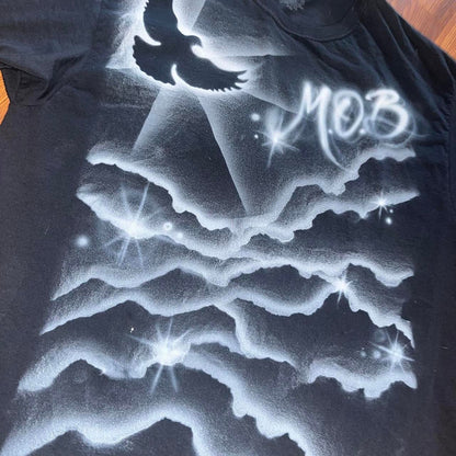 Made of blessings "Above the Clouds" Airbrushed Tshirt