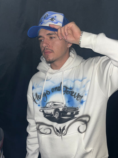 Ride or Die Premium Airbrushed Hoodie