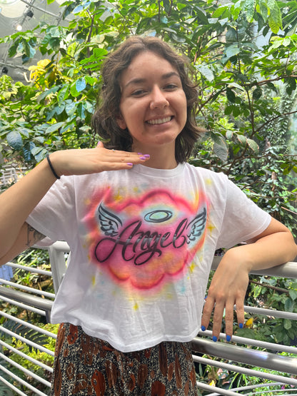 Custom any size airbrushed angel