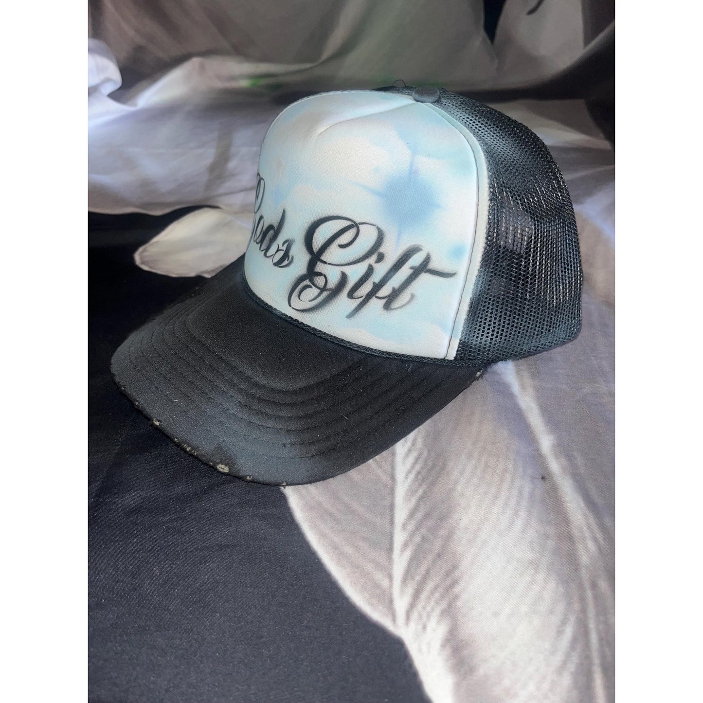 GODS GIFT Airbrushed 5 panel SnapBack Trucker Hat