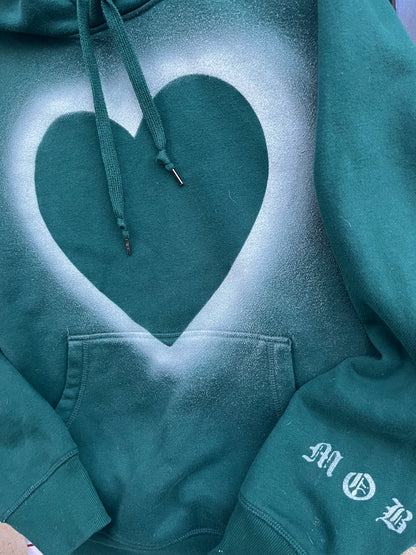 Divine Heart “Forest Green” Hoodie “Large”