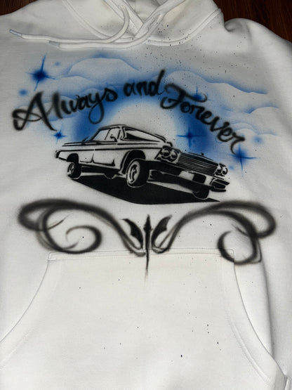 Ride or Die Premium Airbrushed Hoodie