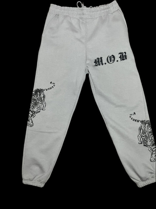 Tiger Style Thick Cotton Airbrushed Sweatpants