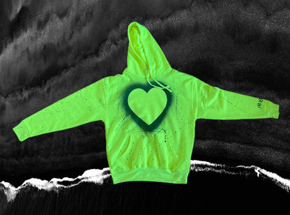 Divine Heart “Neon Love” Hoodie “Large”