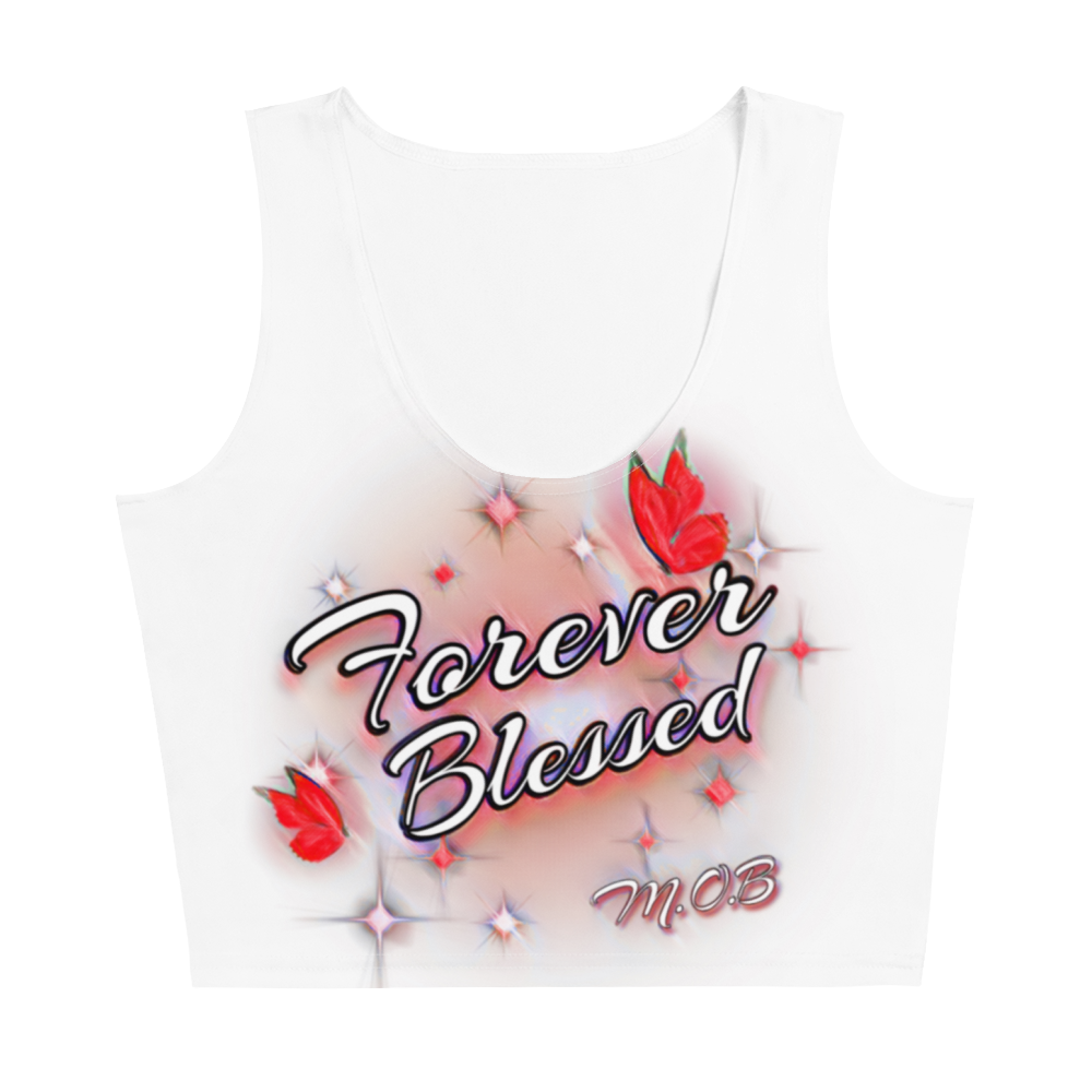 “Strawberry” Airbrushed Crop Top