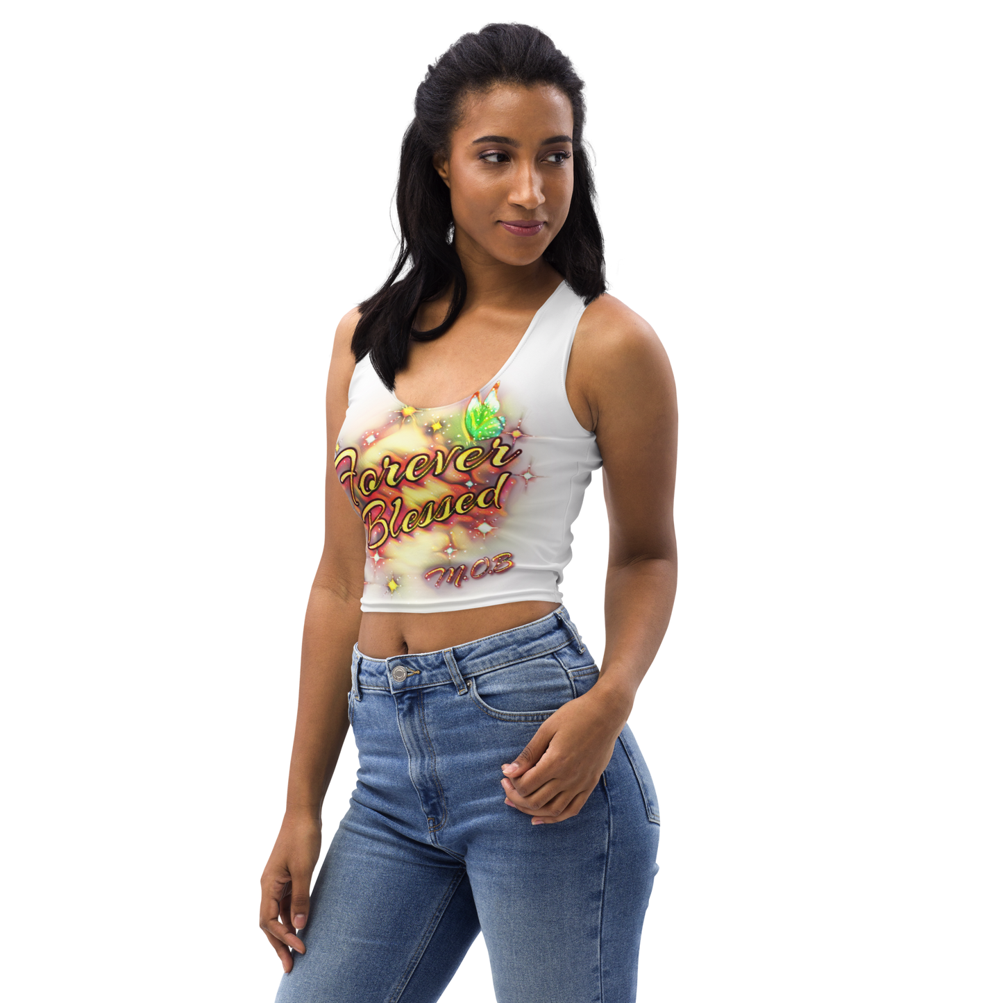 “Horizon” Airbrushed Crop Top