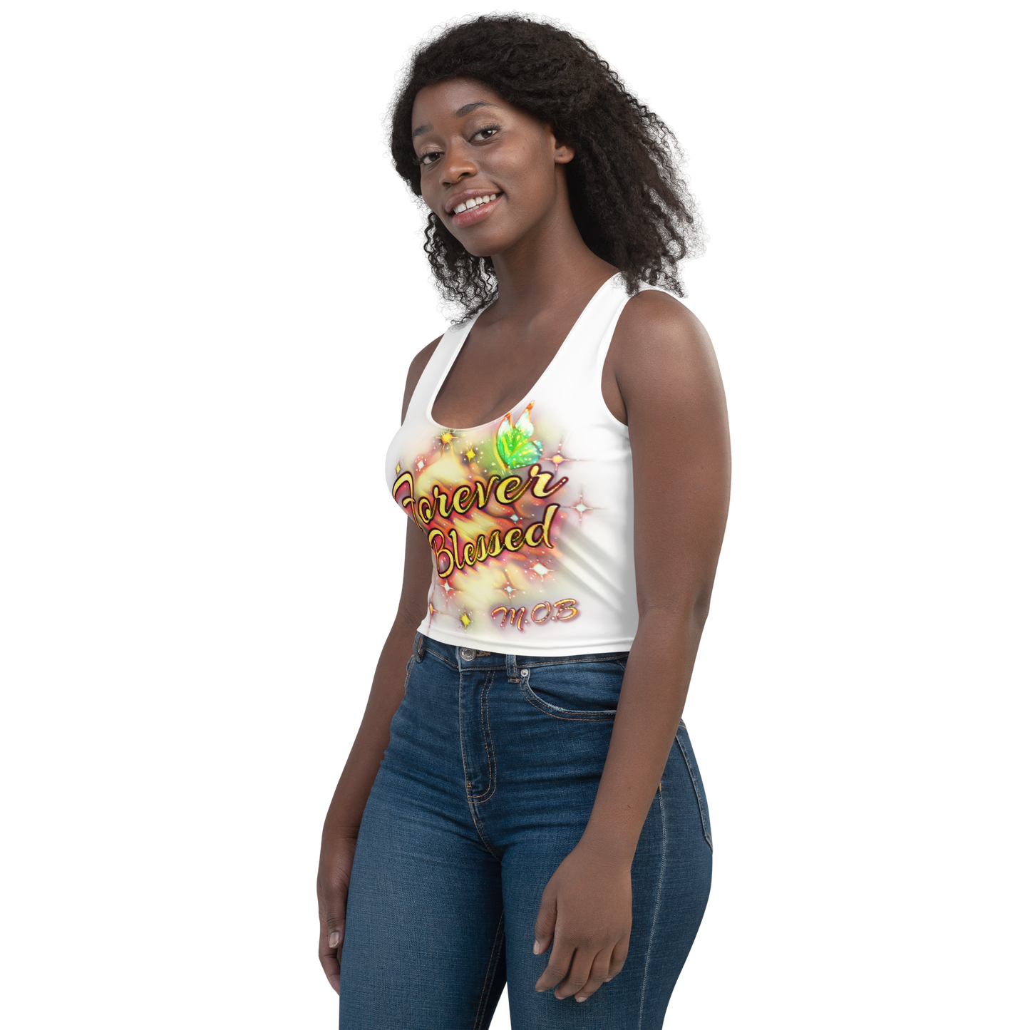 “Horizon” Airbrushed Crop Top