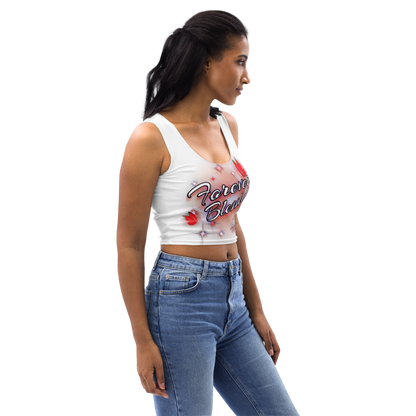 “Strawberry” Airbrushed Crop Top