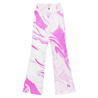 Pink Swirl Flare leggings