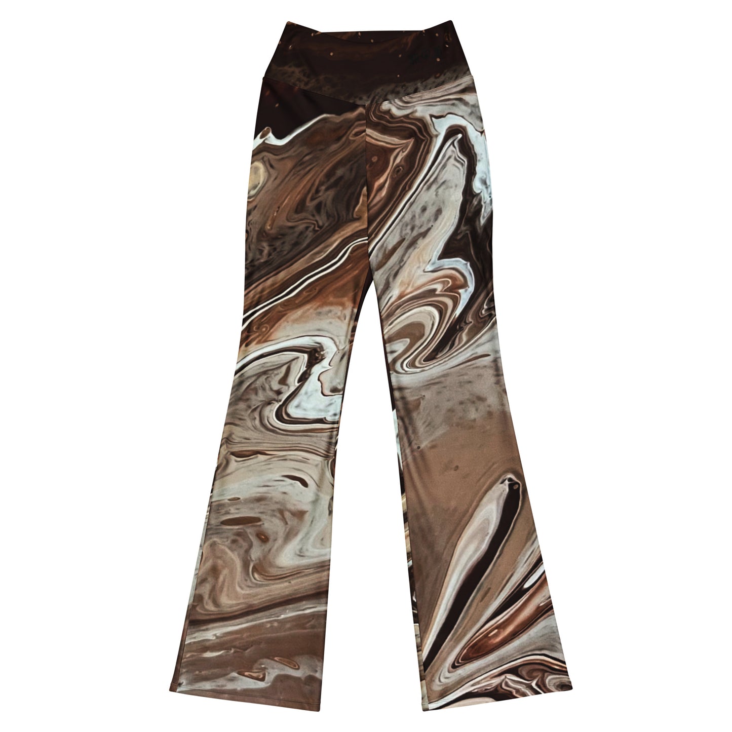 Chocolate Swirl Flare leggings