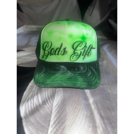 GODS GIFT Airbrushed 5 panel SnapBack Trucker Hat