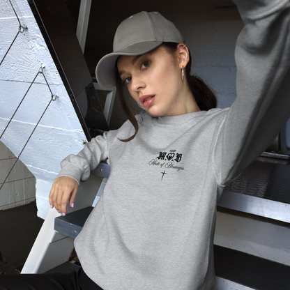 M.O.B Eternal Unisex Crewneck (Grey/White)