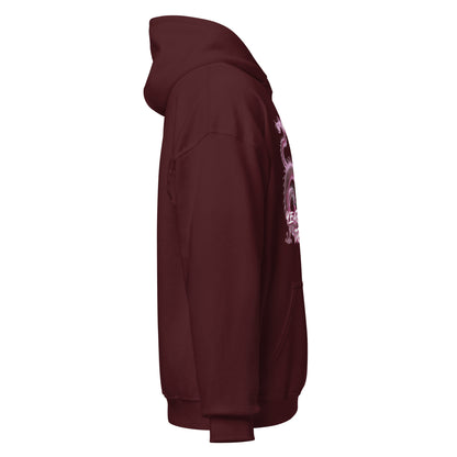 M.O.B Lunar Dragon Unisex Hoodie(Wine Red)