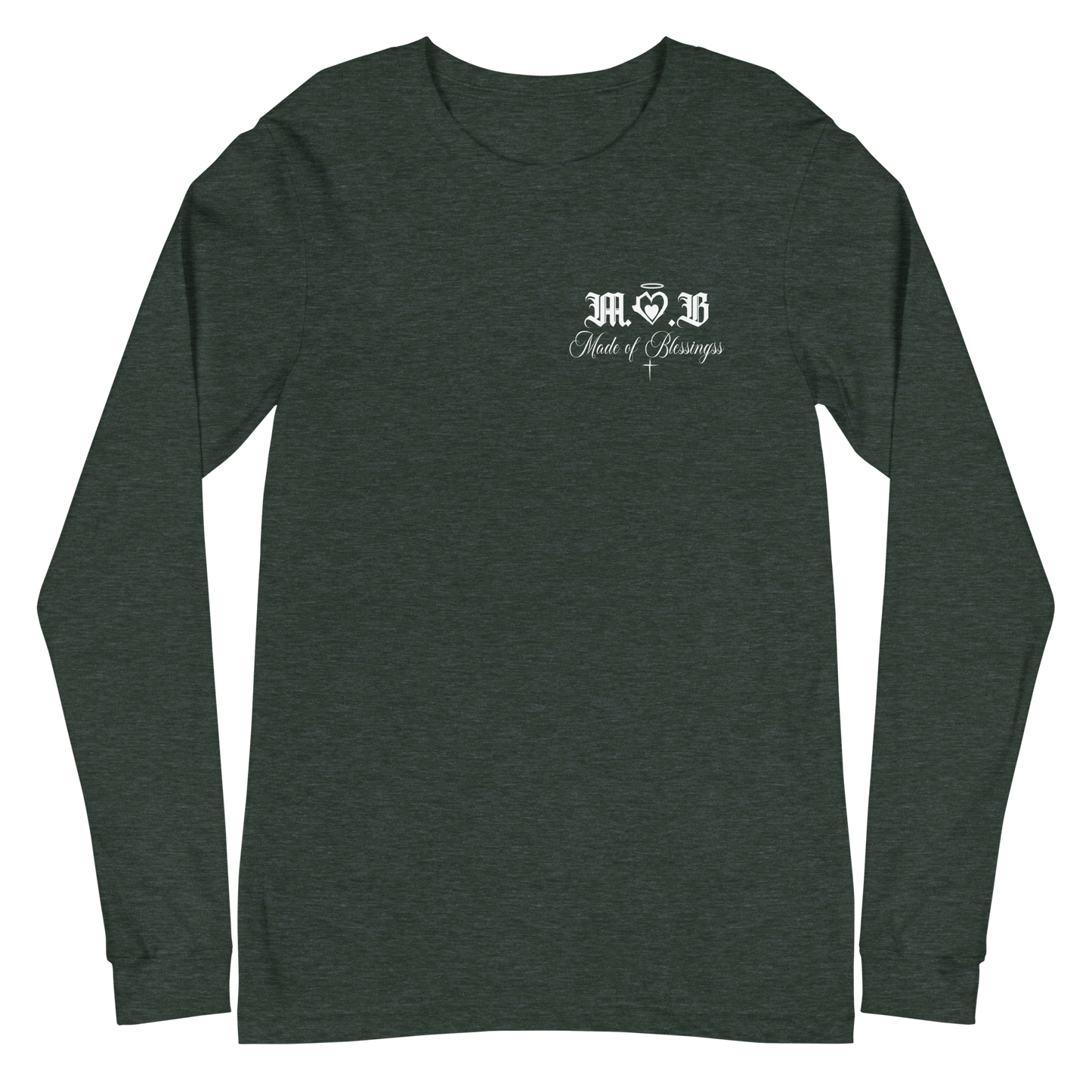 “Eternal” M.O.B Long Sleeve Cotton Tee (Black/Navy Blue/Forest Green)