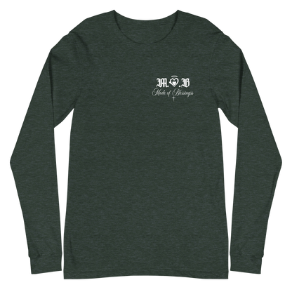 “Eternal” M.O.B Long Sleeve Cotton Tee (Black/Navy Blue/Forest Green)