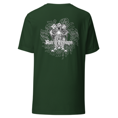 “Eternal” M.O.B Cotton t-shirt(Dark Grey/Black/Forest Green)