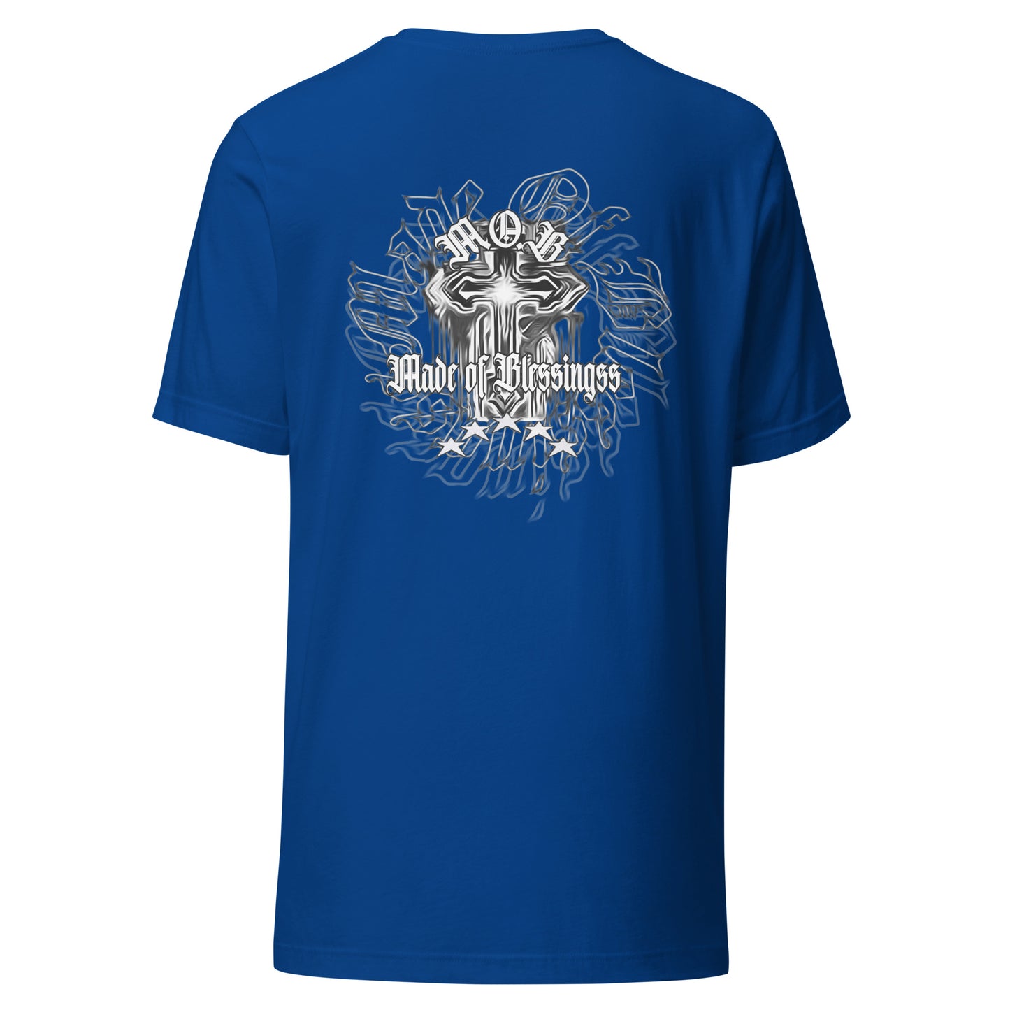 “Eternal” M.O.B Cotton t-shirt (Navy Blue/Royal/Steel Blue)